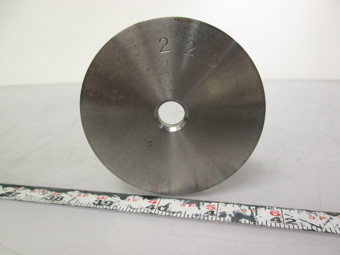 Used Weight for Scale Calibration 225g Flat Cylinder 3" x 0.263" Height