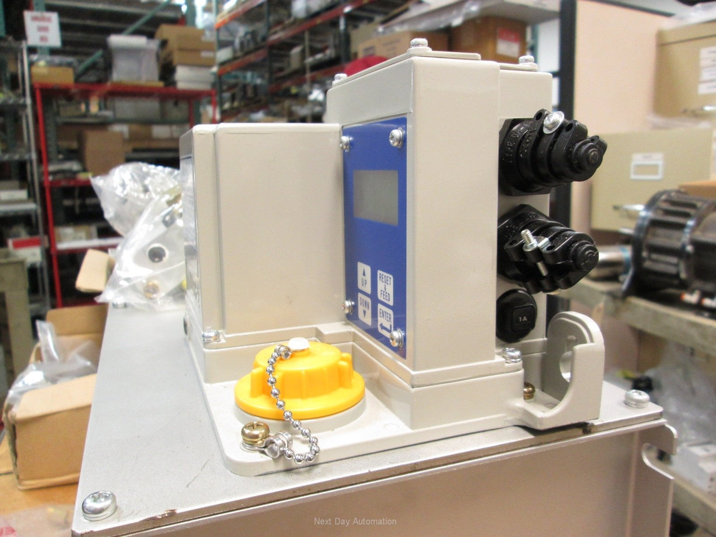 New LUBE USA AMO-IIIDSL Automatic Intermittent Gear Pump Lubricator 115V 8 Liter