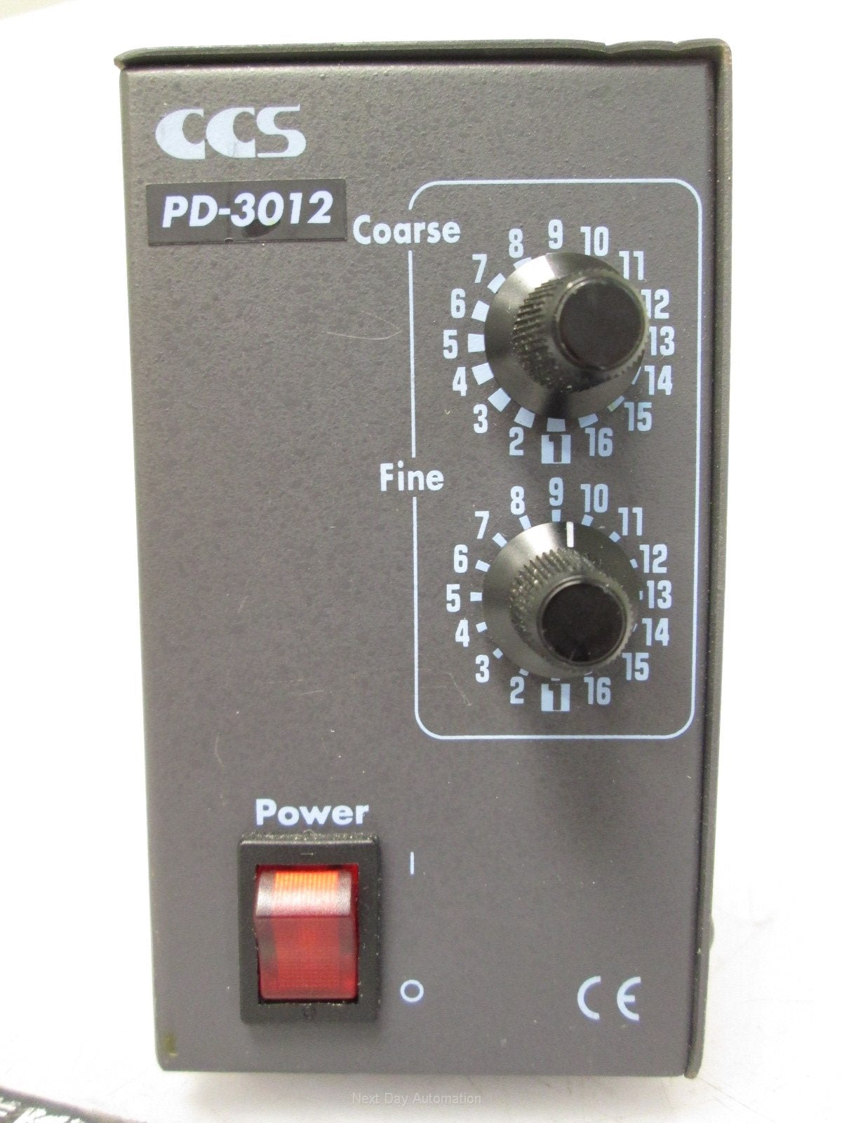 Used CCS PD-3012 Light Controller 100-240VAC 50/60Hz to 12VDC 28W Coarse and Fine