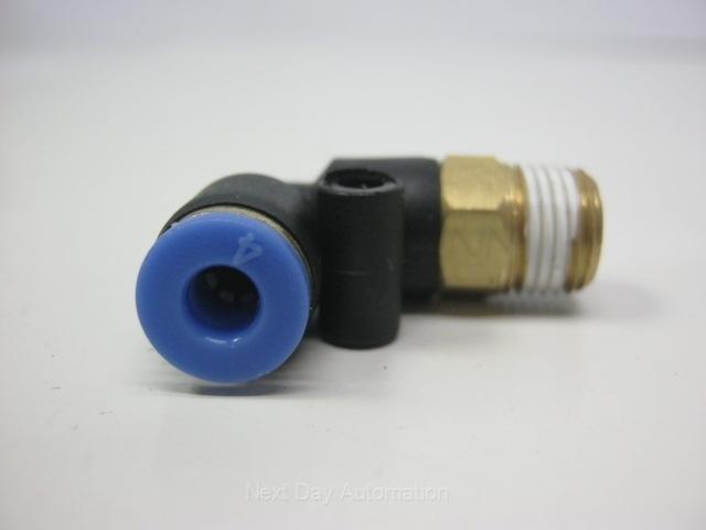 New Lot of 25 New Pneumatic Push-In Fitting: 4mm Tubing, 90° Elbow, 1/8NPT Thread