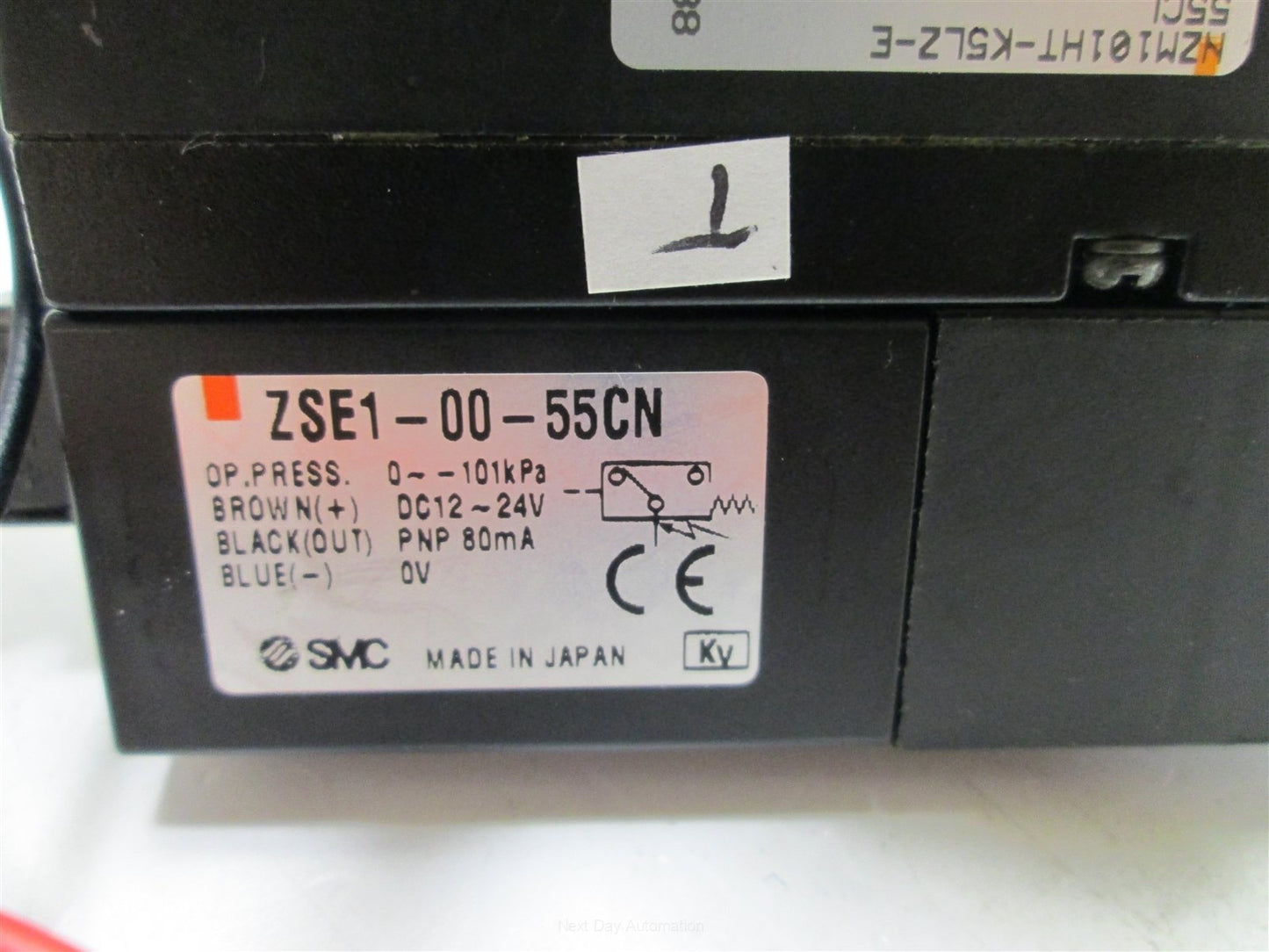 Used SMC NZM101HT-K5LZ-E55CL Vacuum Generator, 24VDC, 0.5MPa Supply