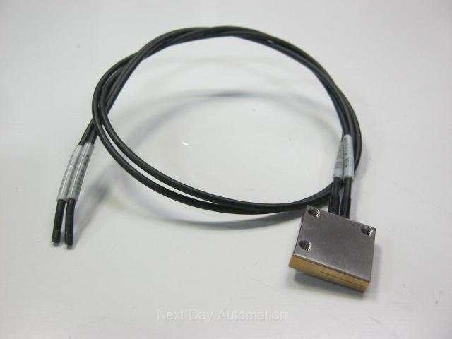 Used Fiber Optic Sensor Cable, Square Flat Housing, approx 0.450" x 0.010", 18" Long