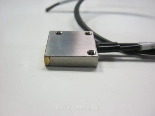 Used Fiber Optic Sensor Cable, Square Flat Housing, approx 0.450" x 0.010", 18" Long