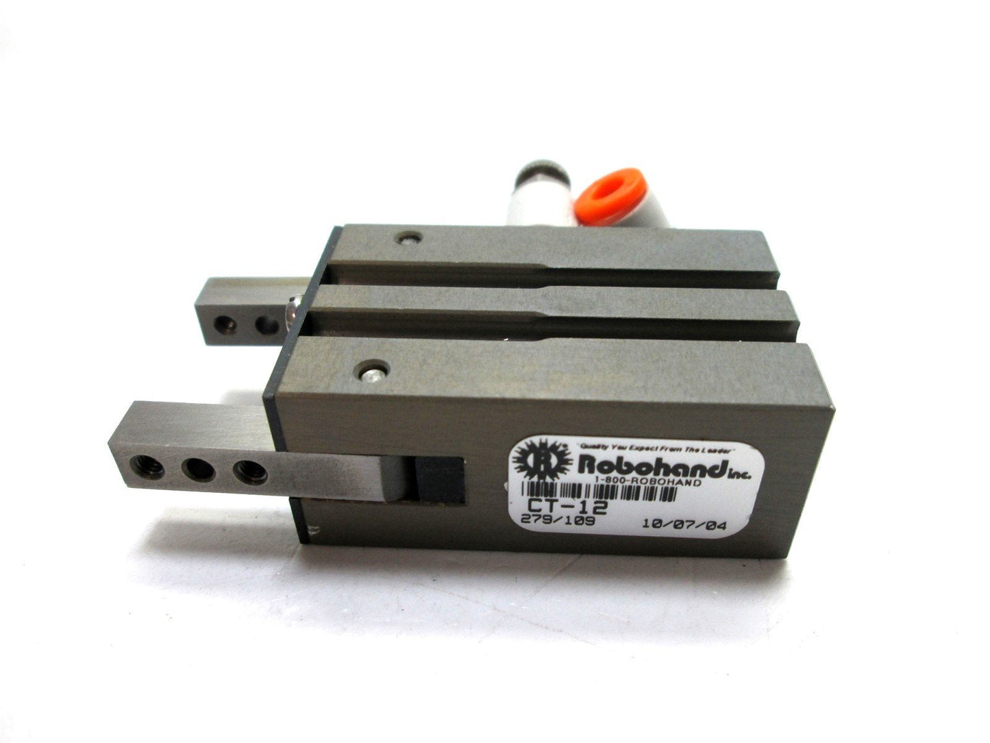 Used Robohand CT-12 Angular Gripper, M5 Ports, 100psi Max, 180 Degree Grip