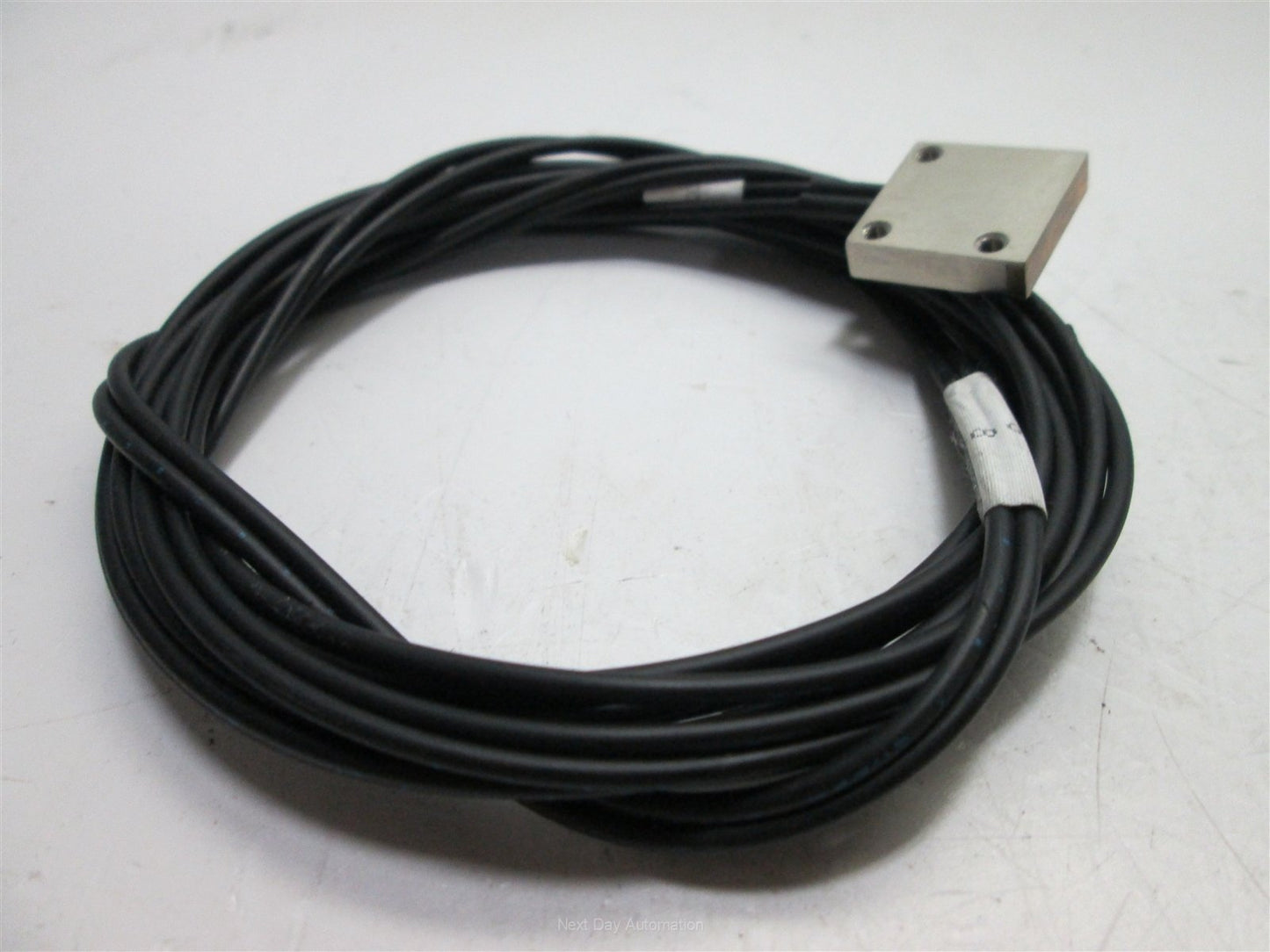 Used Automation Sensors, Fiber Optic Sensor Cable, approx 0.450" x 0.010", 80" Long