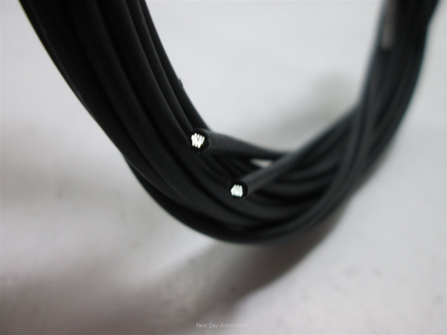 Used Automation Sensors, Fiber Optic Sensor Cable, approx 0.450" x 0.010", 80" Long