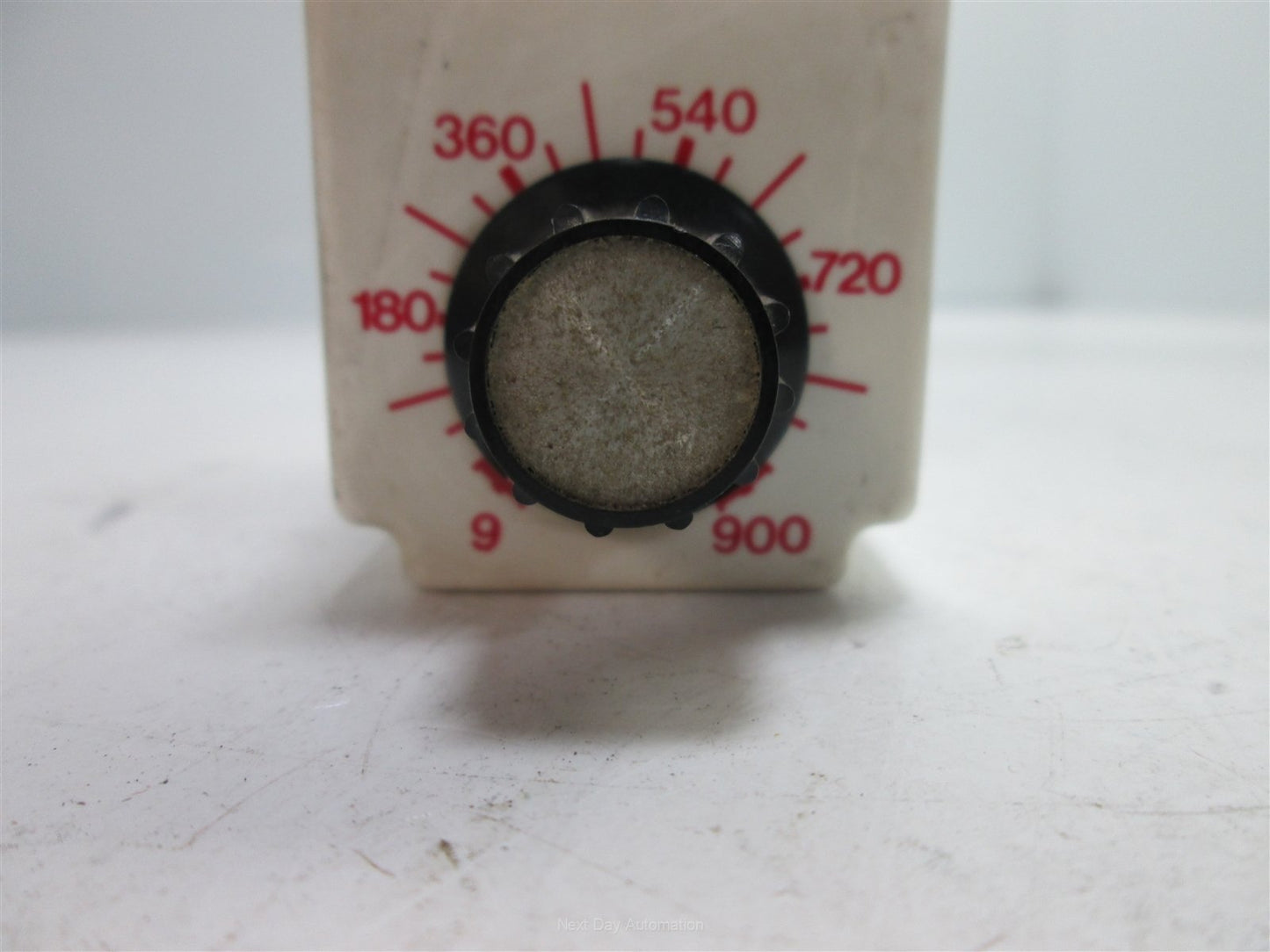 Used Dayton 6X601C Solid State Time Delay Relay, On Delay, 9-900Sec. In: 120VAC