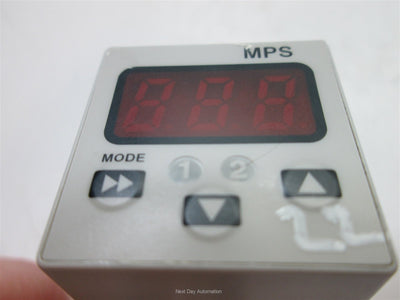 Used Parker MPS-V3N-NC Pressure Sensor, 10.8-30VDC, NPN, 0 to -30inHg, 1/8 NPSF Ports