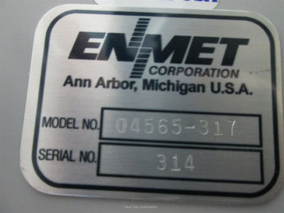Used Enmet 04565-317 Gas Sampler, ENG-97D Monitor, 85-265VAC or 24VDC, 4-20mA Output