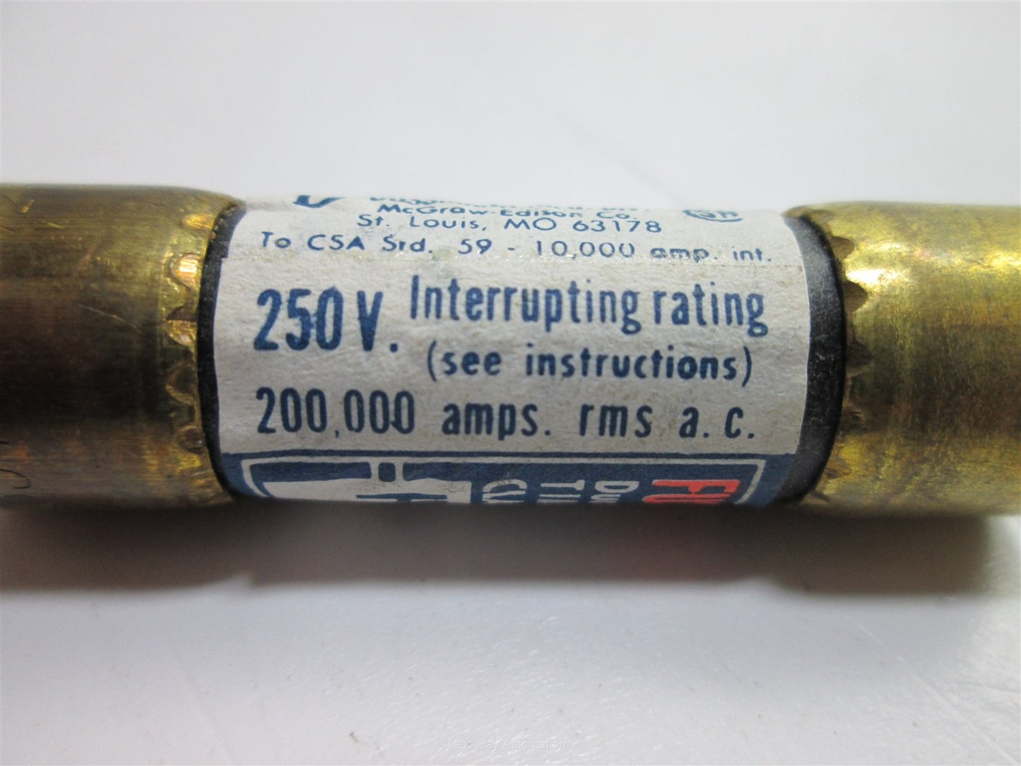 Used Lot of 6 Bussmann Fusetron FRN-1/2 Dual-Element Time-Delay Fuse, 1/2 Amps 250VAC