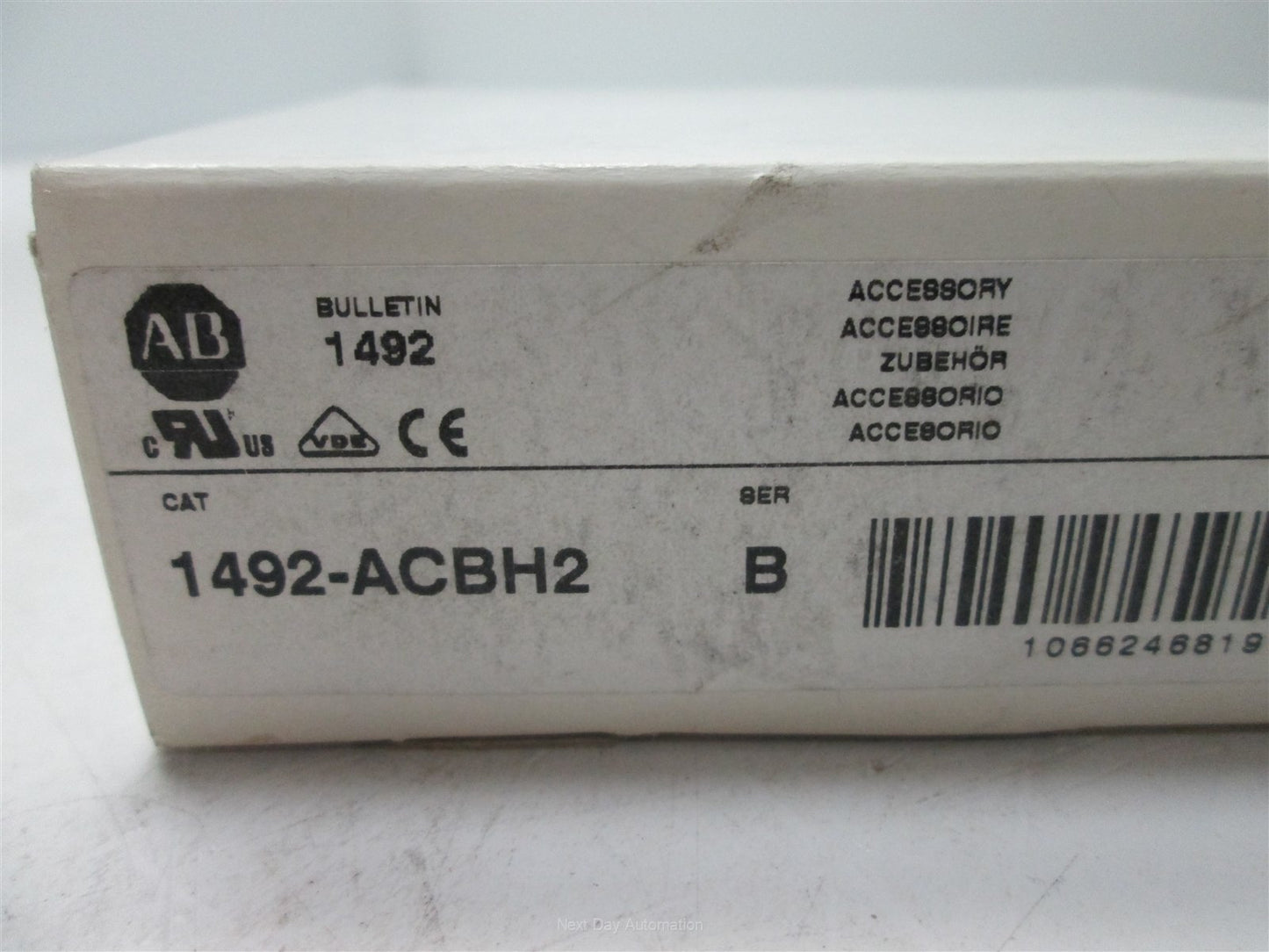 New Allen-Bradley 1492-ACBH2 Auxiliary Contacts, 1-Pole