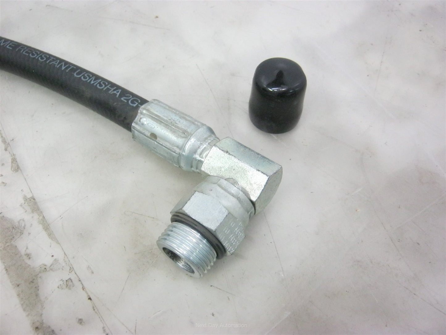 New – Open box Gates 6M3K Hydraulic Hose 3/8" 3000PSI 24" 3/8" FJIC to 5/8" MORB O-Ring Boss