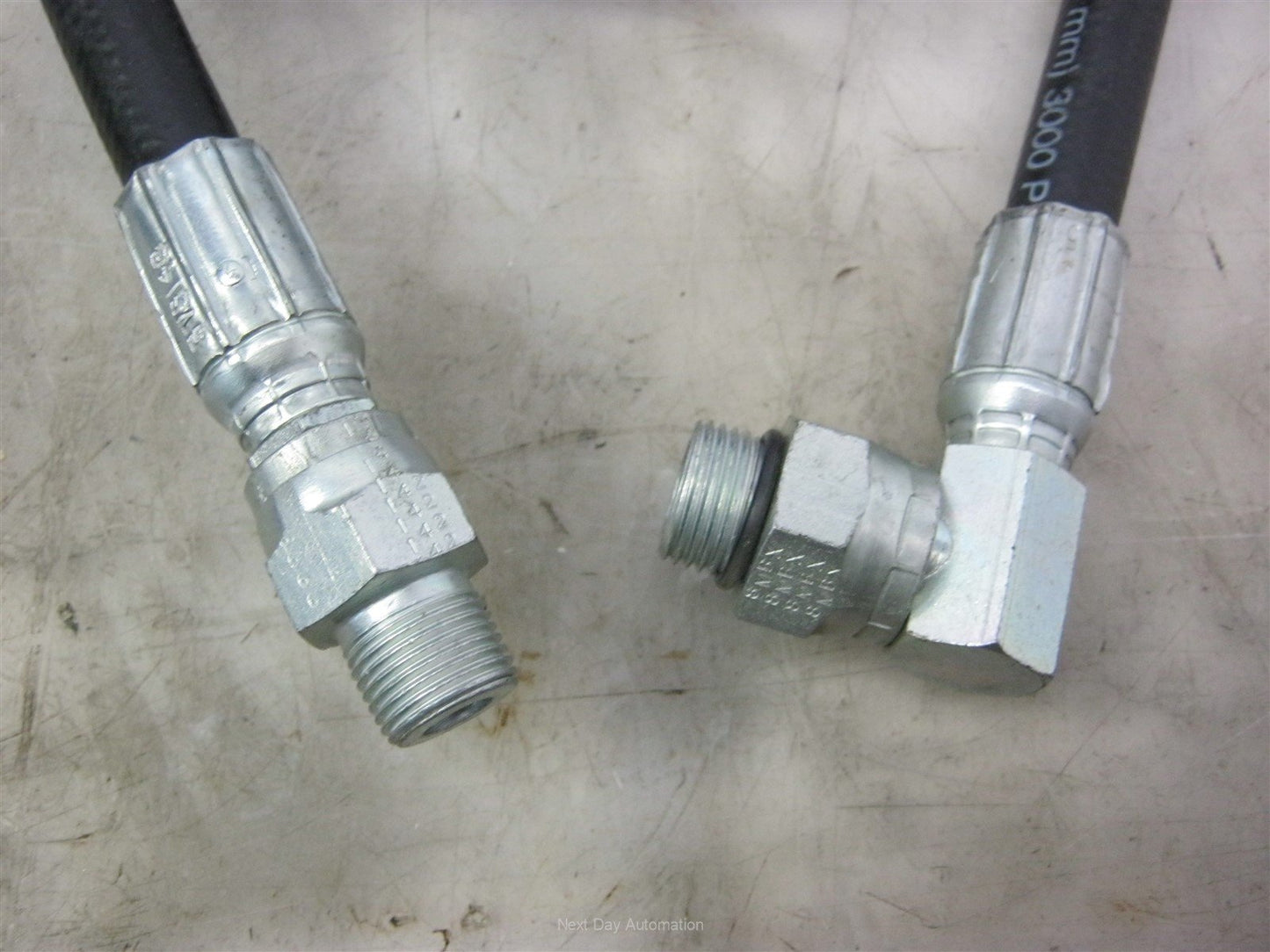 New – Open box Gates 6M3K Hydraulic Hose 3000PSI 3/8" 69" L 3/8" MNPT to 1/2" MORB O-Ring Boss