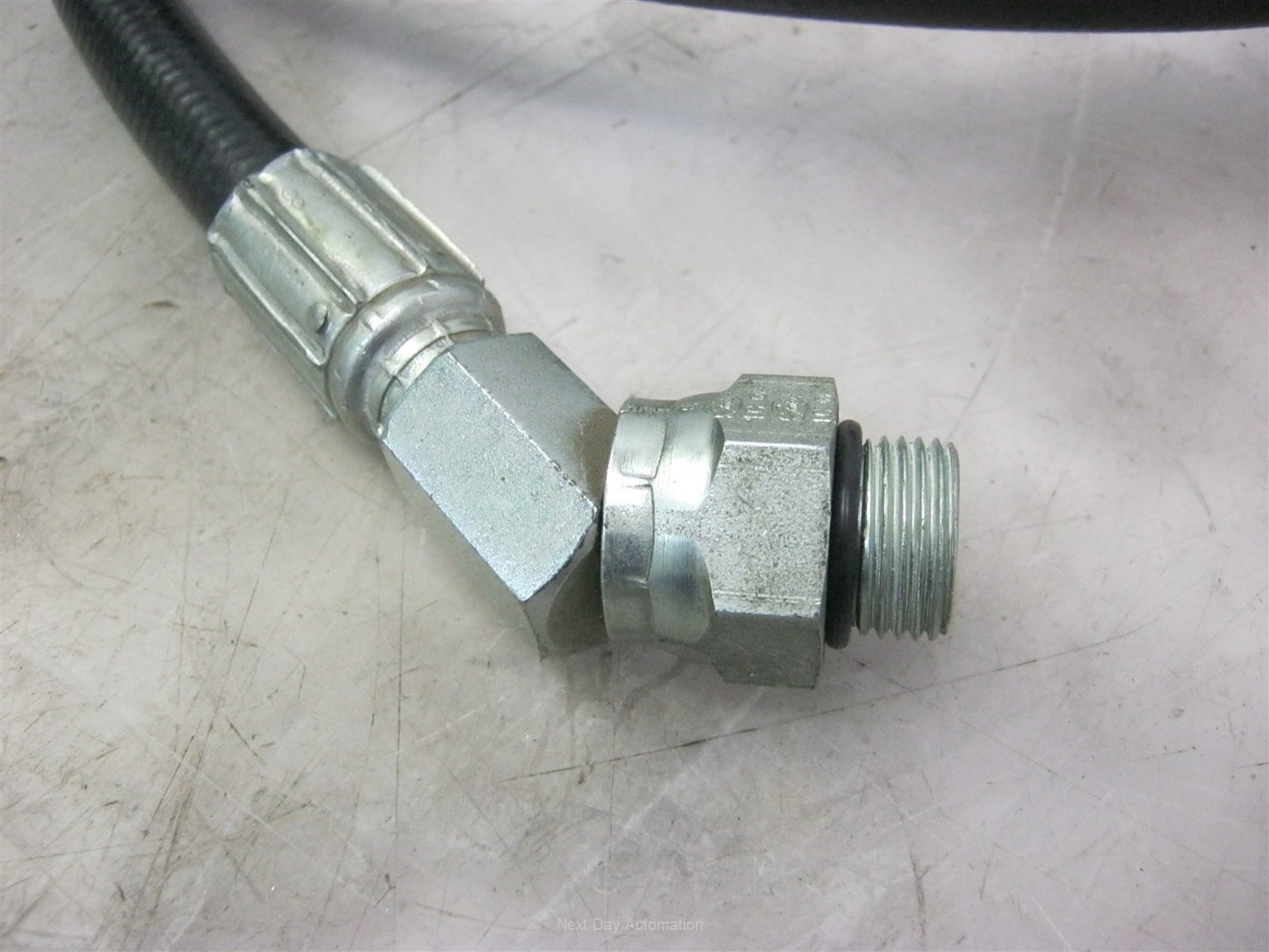 New – Open box Gates 6M3K Hydraulic Hose 3000PSI, 3/8" 48" 3/8" FJIC to 1/2" MORB O-Ring Boss