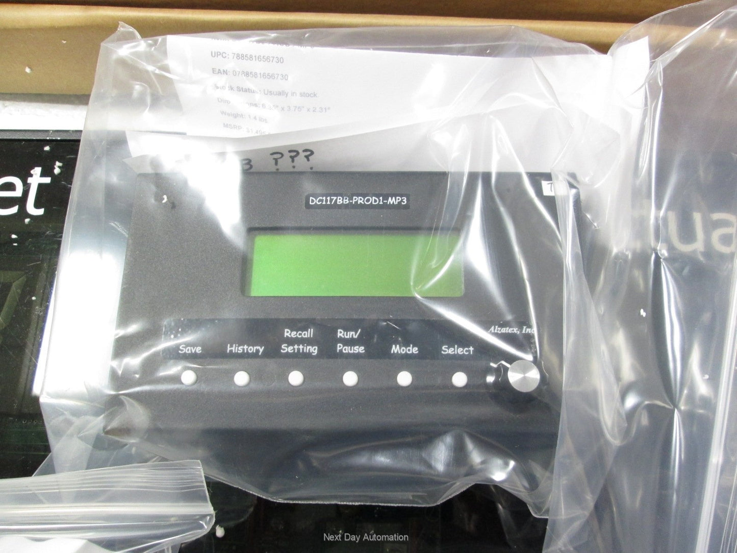 Used Alzatex ALZP14 Production Monitor with TAKT Timer 12-24VDC 0.6A 7-Segment LED