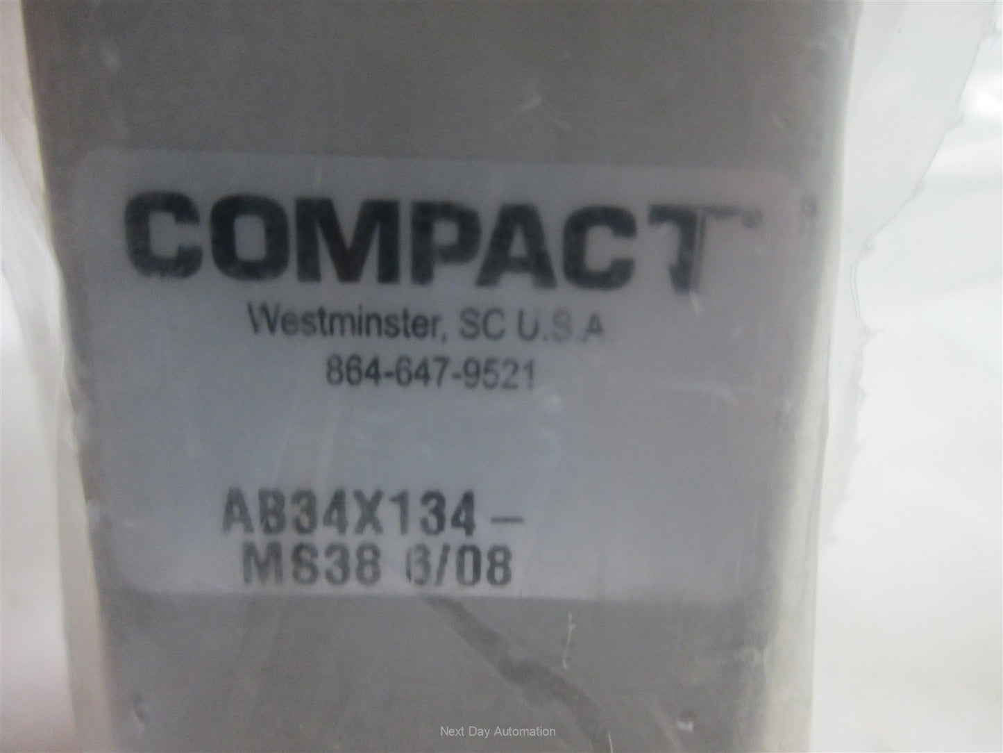 New Compact AB34X134 Cylinder, 0.75" Bore, 1.75" Stroke, Base Mounting