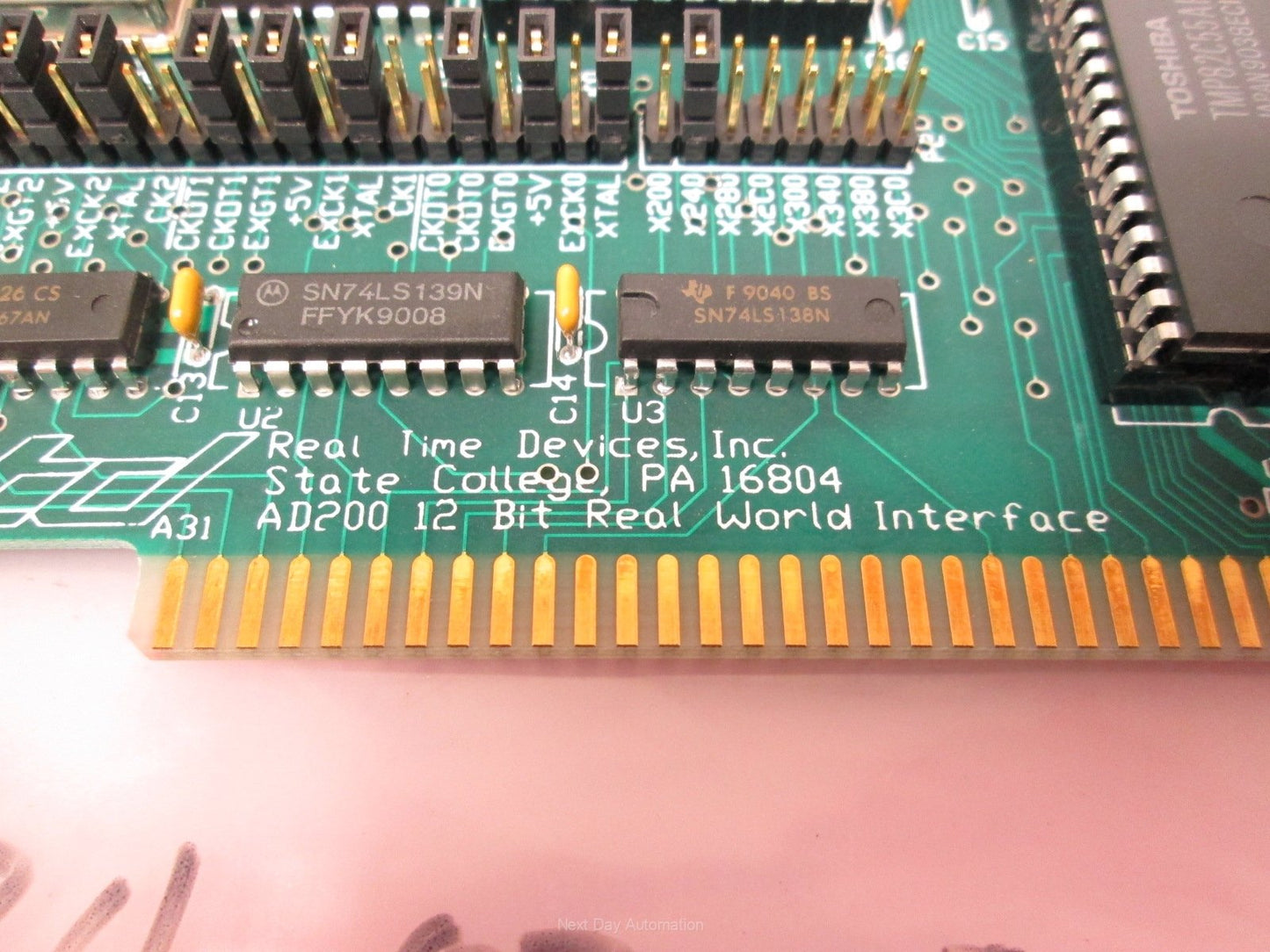 Used Real Time Devices AD200 12 Bit Analog Input ISA Card for IBM Computer