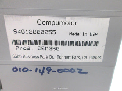 Used Parker OEM350 Microstepping Drive for Low Inductance High-Current Motors
