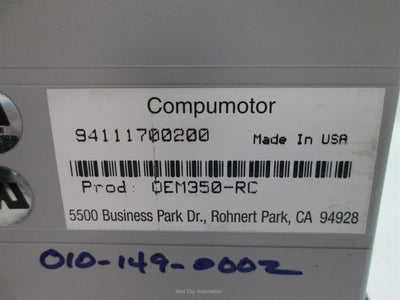Used Parker OEM350-RC Microstepping Drive for Low Inductance High-Current Motors