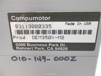 Used Parker OEM350X-M2 Microstepping Drive for Low Inductance High-Current Motors