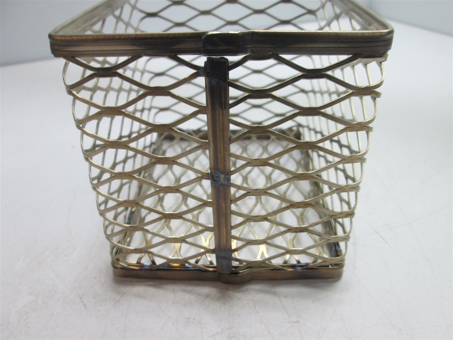 New Stainless Steel Mesh Parts Basket Ultrasonic Cleaner 3.875" x 4.75" x 3.5"