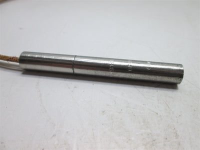 Used Thermal 9905 Heater Cartridge, 120VAC 40W, 0.35" Diameter x 3" Long, 10" Leads
