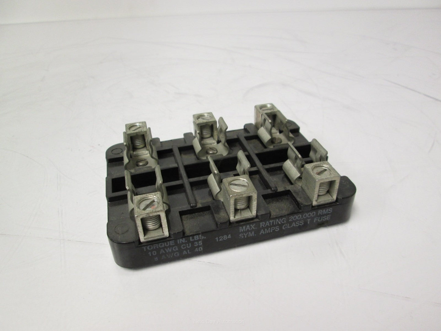 Used Bussmann IB0074 Fuse Holder 3 Pole 600V 30A 10AWG Cu 8AWG Al Copper / Aluminum
