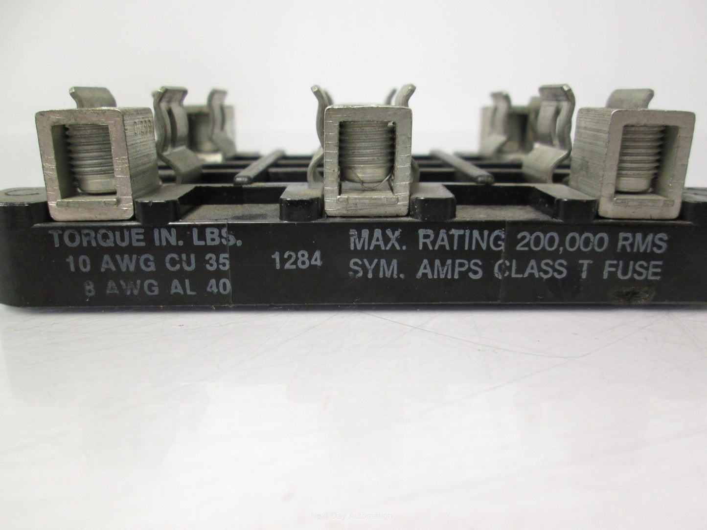 Used Bussmann IB0074 Fuse Holder 3 Pole 600V 30A 10AWG Cu 8AWG Al Copper / Aluminum