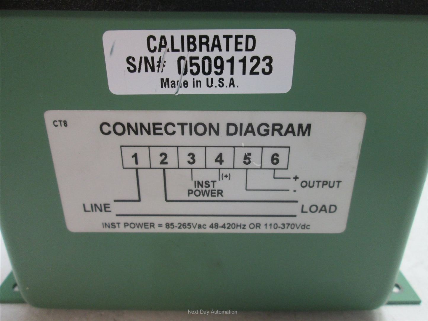 Used Ohio Semitronics CT8-016D Current Transducer, Input: 0-15A, Output: 0-10VDC