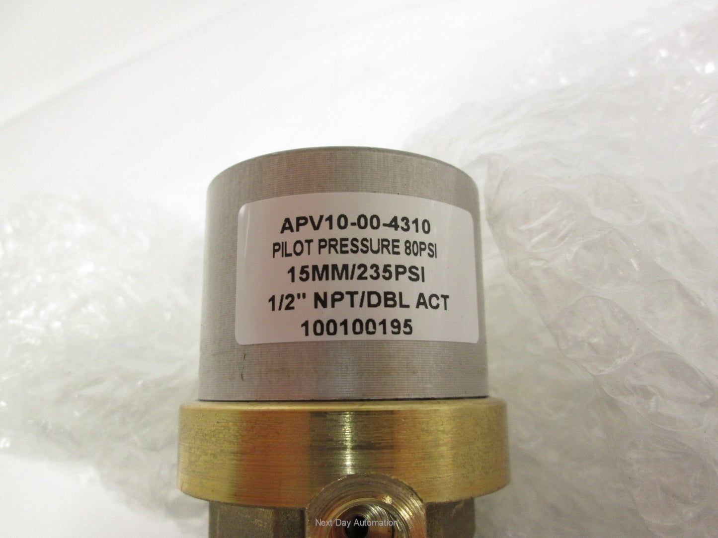 New Spartan Scientific APV10-00-4310 Pilot Operated Valve 2-Way Double Acting