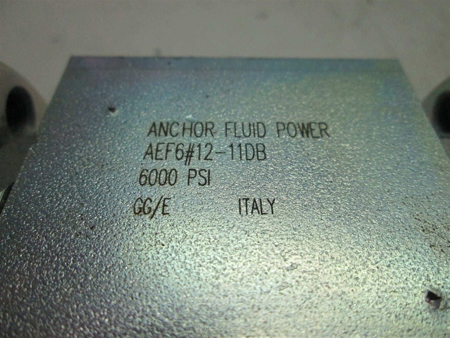 Used Anchor Fluid Power AEF6#12-11DB 2-Way Block Body Ball Valve SAE C62 6000psi Max