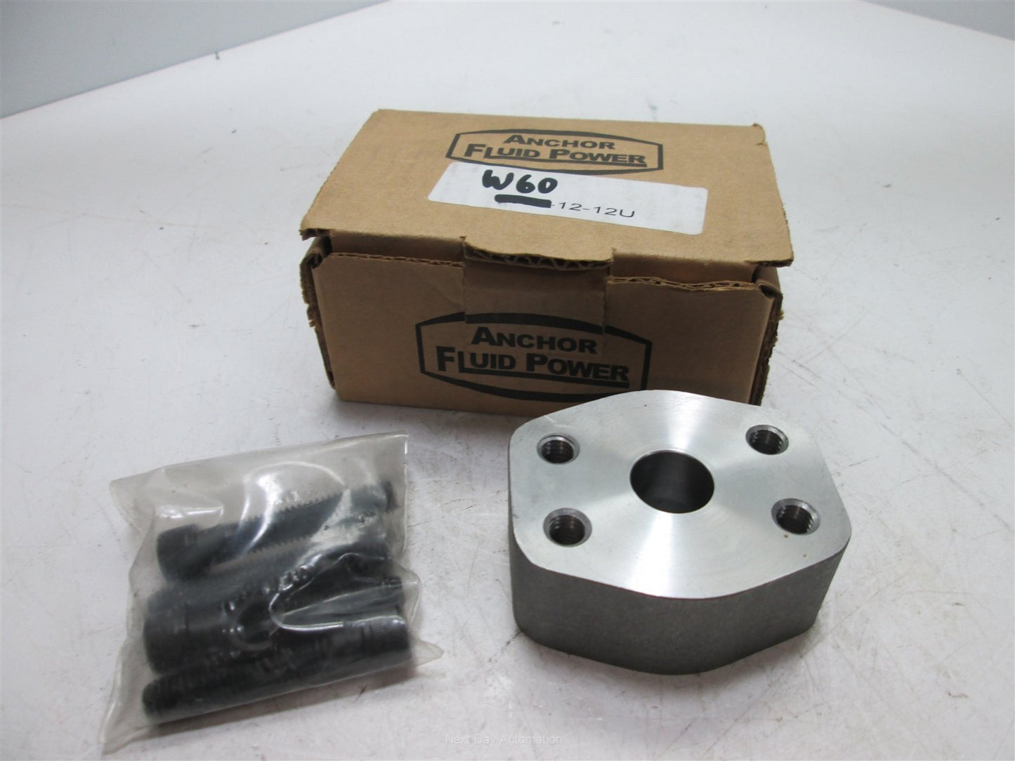 Used Anchor Fluid Power W60-12-12 Flat Socket Weld - Pipe, With Mounting Hardware