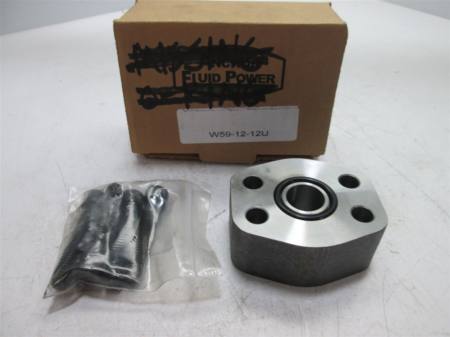 Used Anchor Fluid Power W59-12-12 Flat Socket Weld - Pipe, With Mounting Hardware