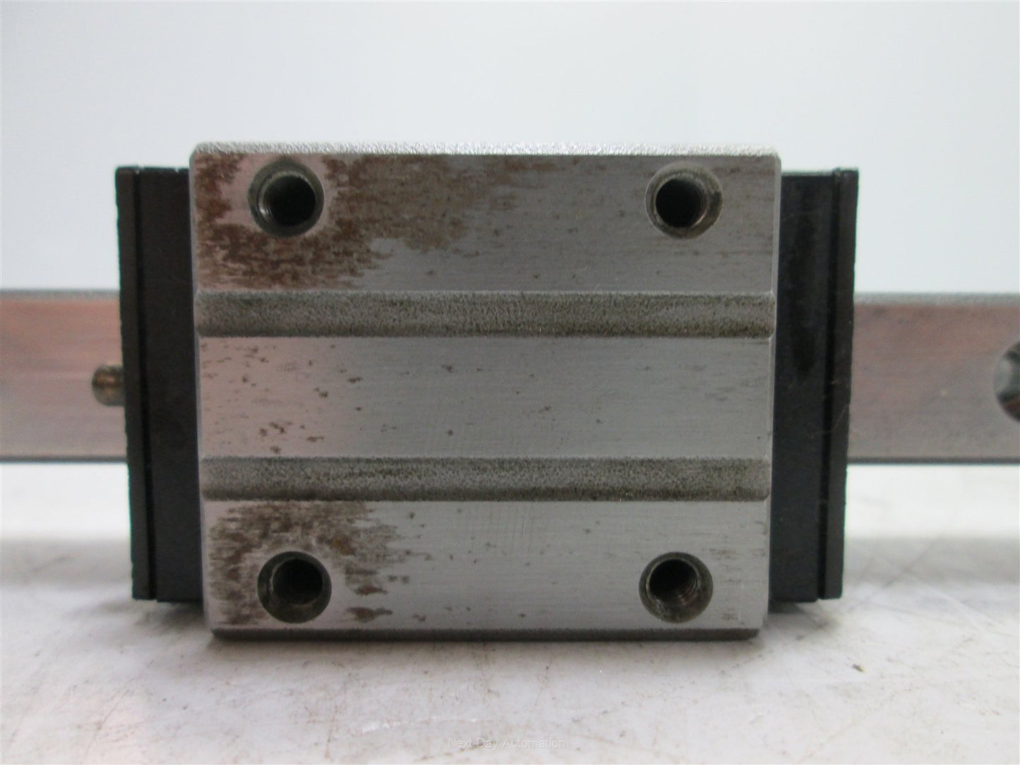 Used NSK LY150460AL Linear Rail w/ Carriages, 460mm Long, 28mm Height, *Surface Rust*