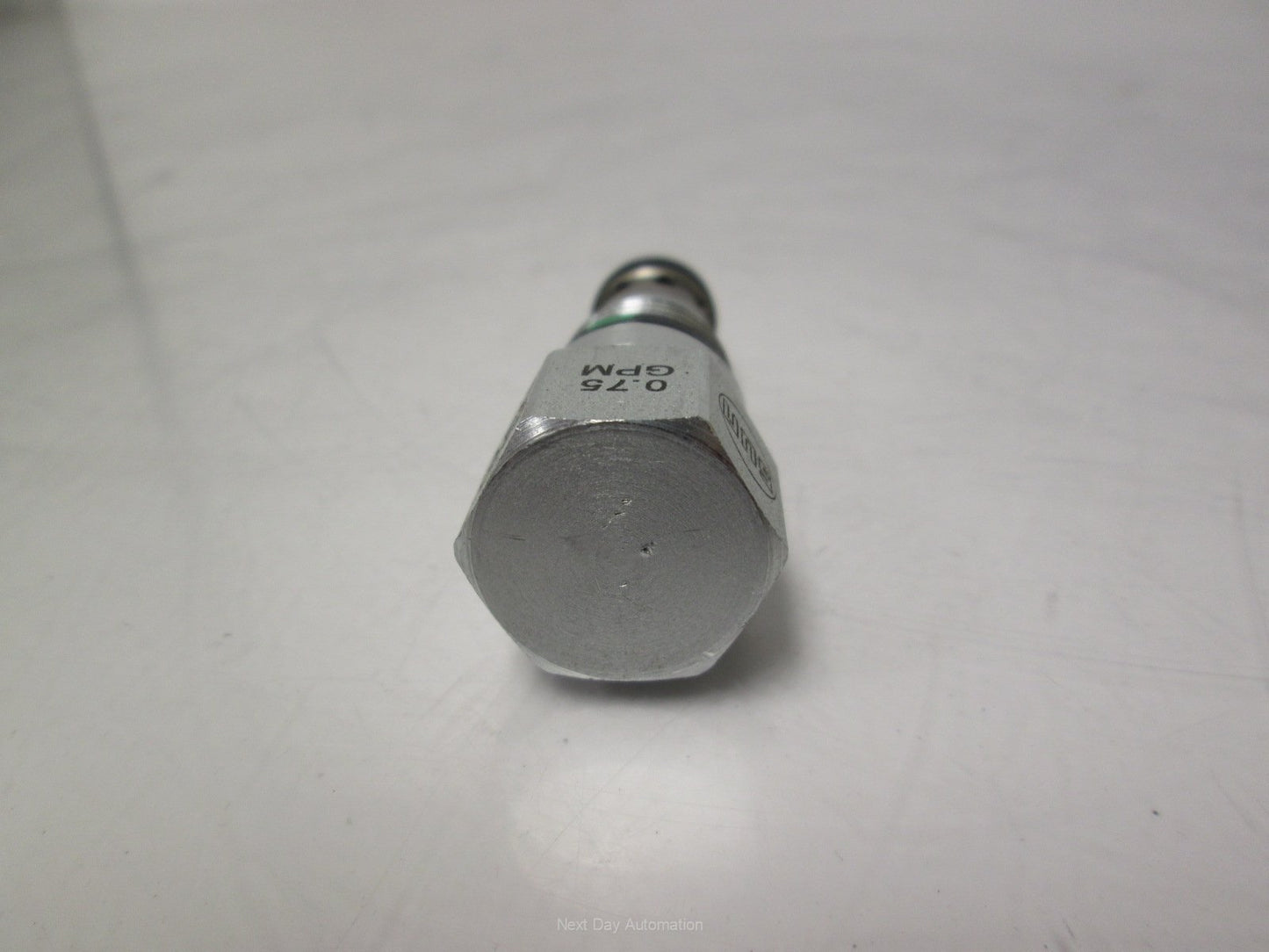 Used Sun Hydraulics FQBAXAV Fixed Orifice Flow Fuse Valve Non-Adjustable 2.25GPM