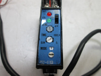 Used Keyence PS2-61P Amplifier Unit With PS-49C Reflective Sensor Head