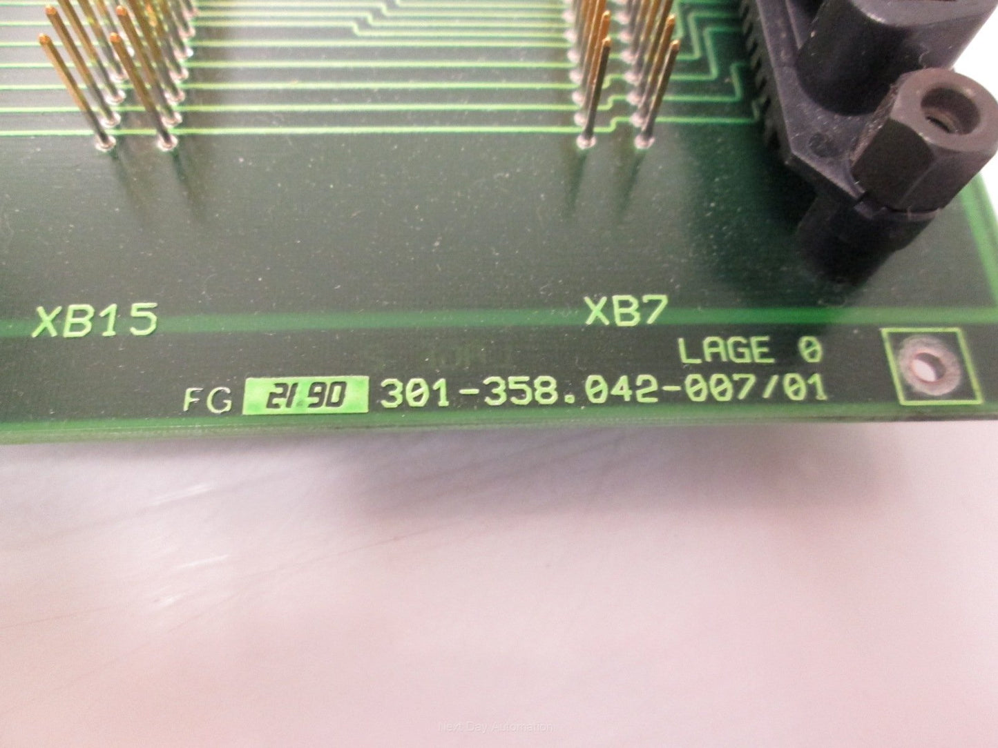 Used Leitz 301-358 Control Panel 15VDC, 12VDC, 5VDC, GND LC Processor Direct Slot