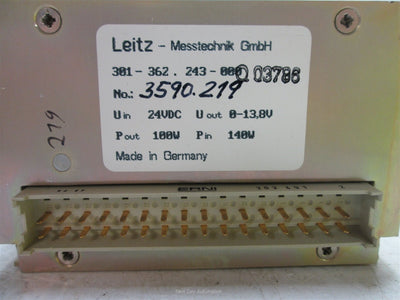 Used Leitz 301-362.243 DC Drive, Voltage In: 24VDC, Voltage Out: 0-13.8V