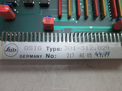 Used Leitz 301-312.029 (GSIG) GEBER-SIGNALE VOLLSTAENDIG Control Board