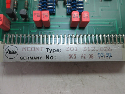 Used Leitz 301-312.026 (MCONT) MOT-CONTROL Control Board