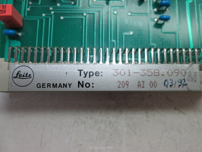 Used Leitz 301-358.090 NOT-HALT/STOP2 Control Board