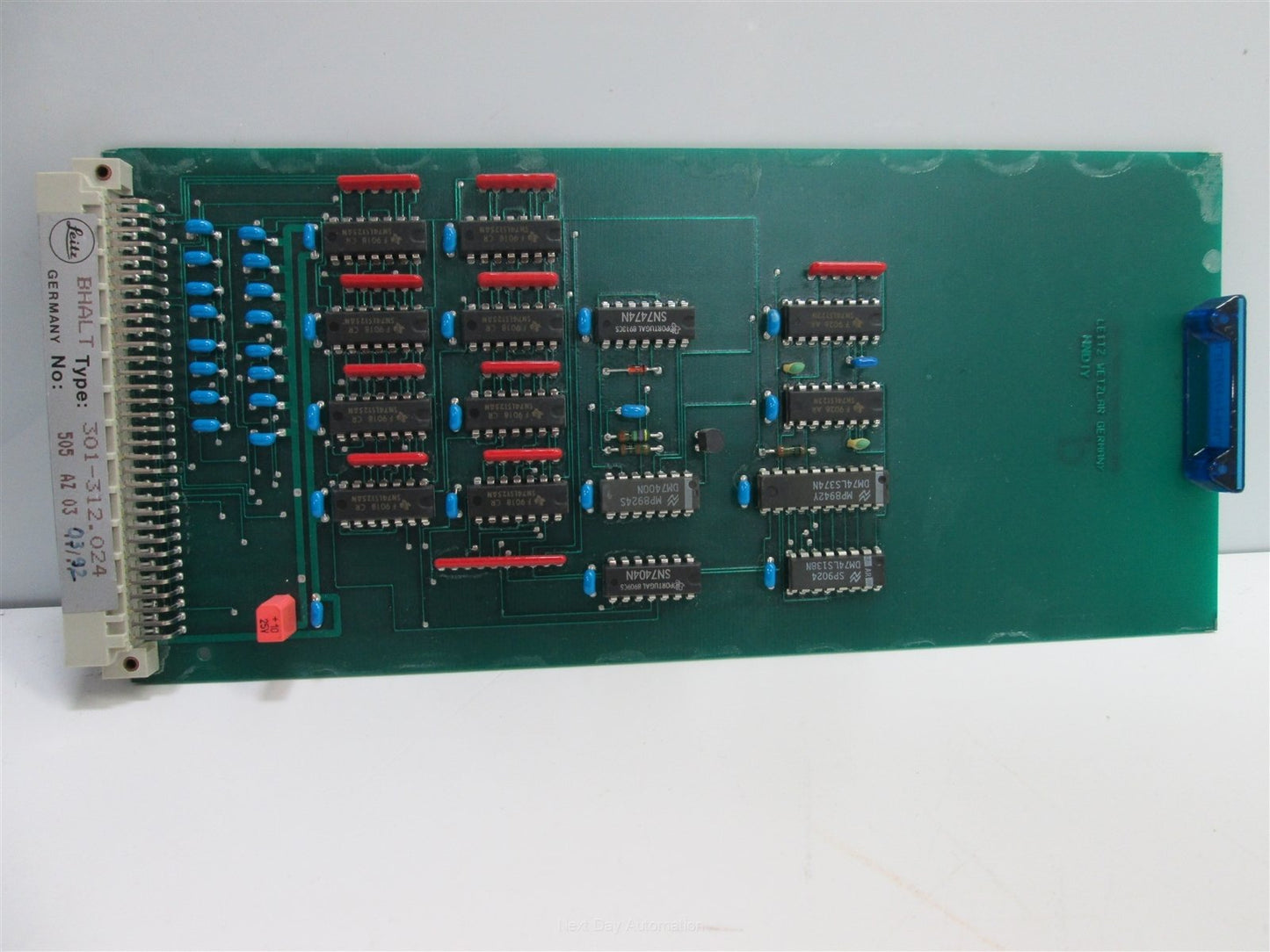 Used Leitz 301-312.024 (BHALT) BUEWA-HALT Control Board