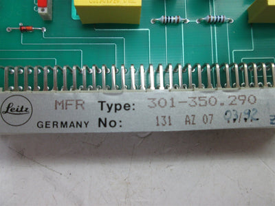 Used Leitz 301-350.290 (MFR) MOSFET REGLER Control Board