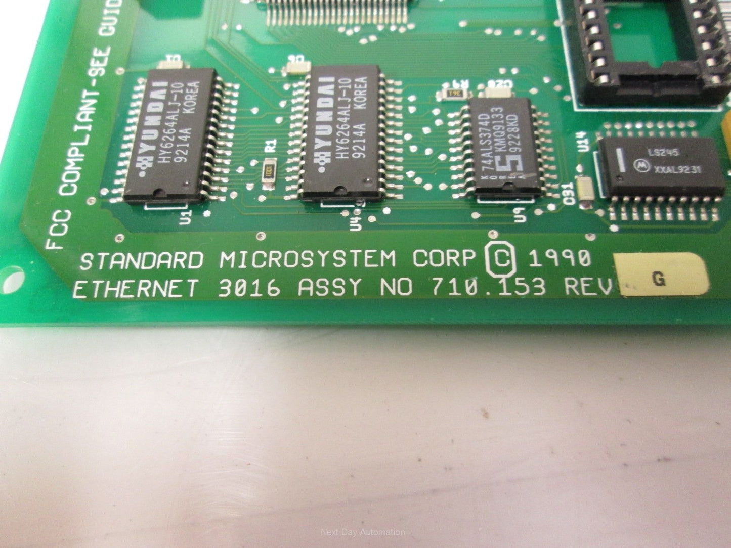 Used SMC 3016 Ethernet Controller Card BNC & 15-Pin D-Sub Assy 710.153 Drill 700.153