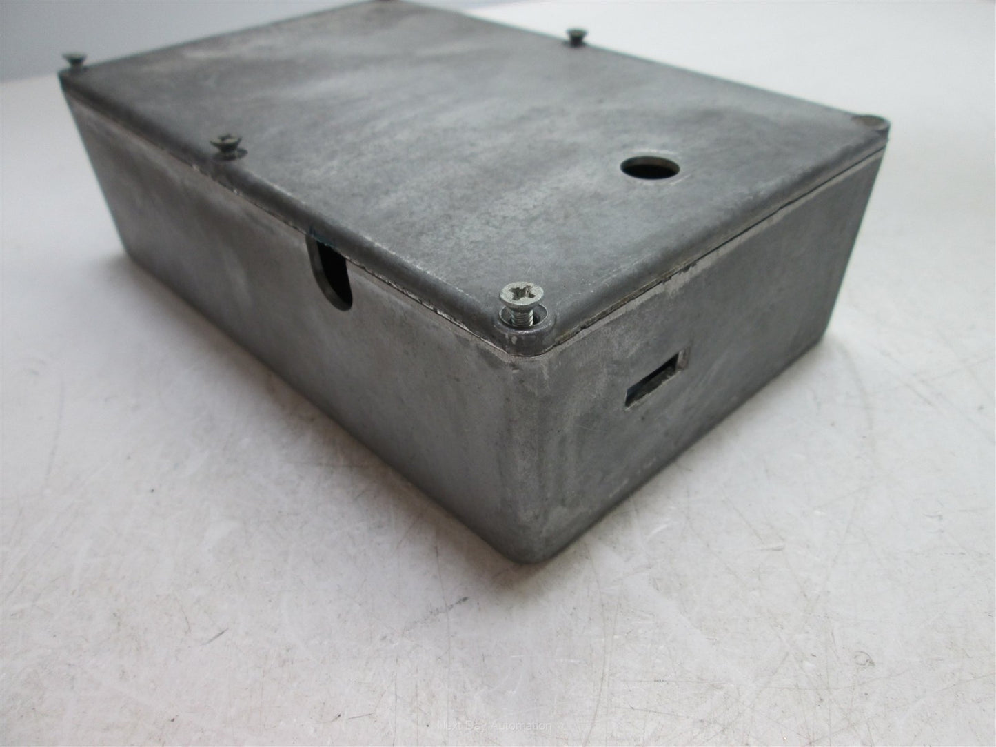 Used Bud CU-247 Project Box, Dimensions: 7.25" x 4.5" x 2", *Holes - See Pictures*