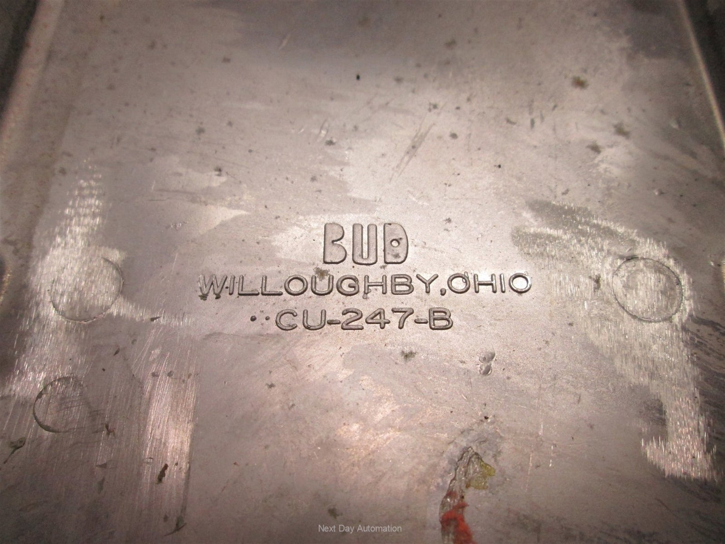 Used Bud CU-247 Project Box, Dimensions: 7.25" x 4.5" x 2", *Holes - See Pictures*