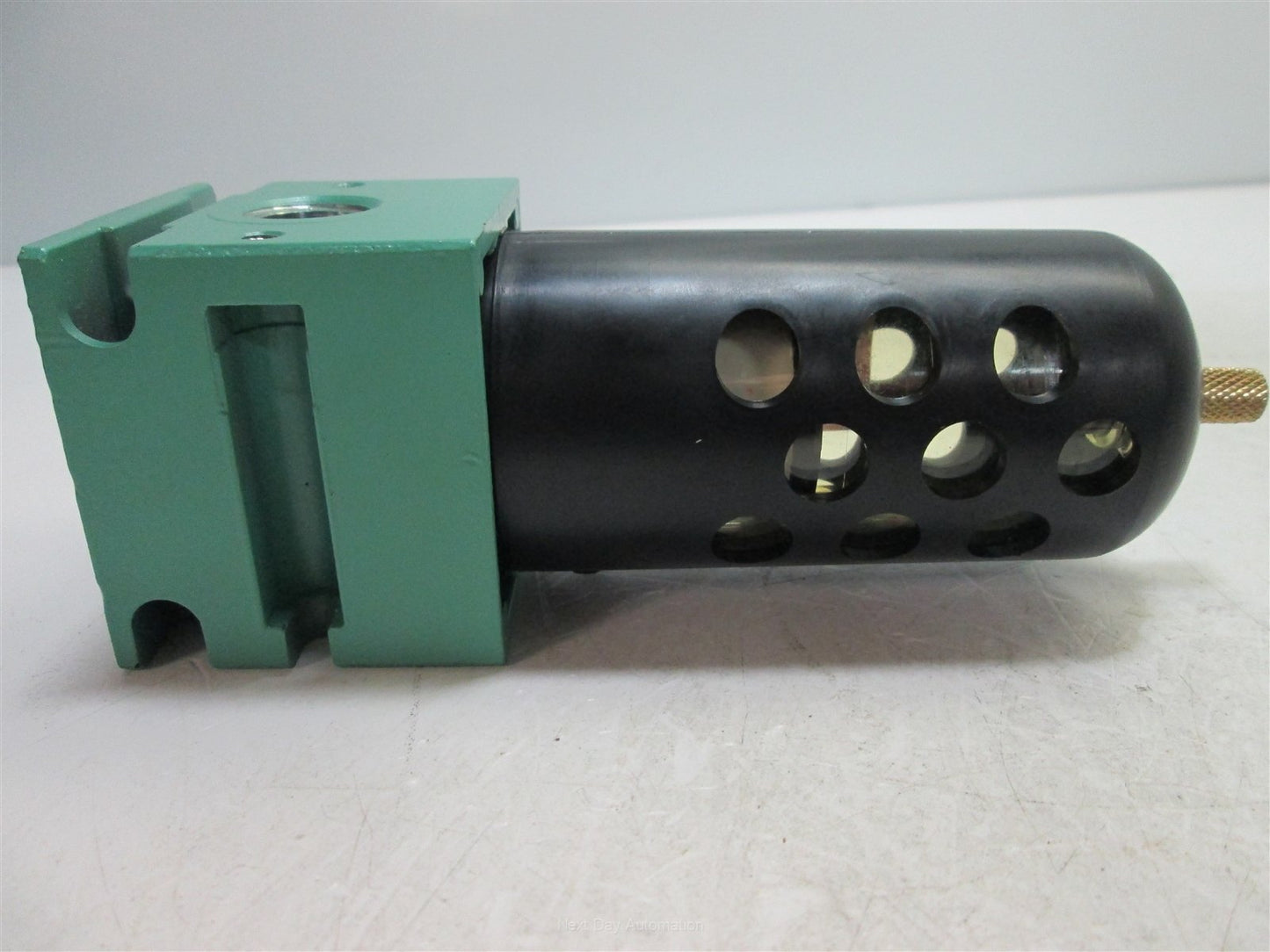 Used Numatics F21B-03 Pneumatic Filter, Ports: 3/8" NPT, Pressure Rating: 150psi Max