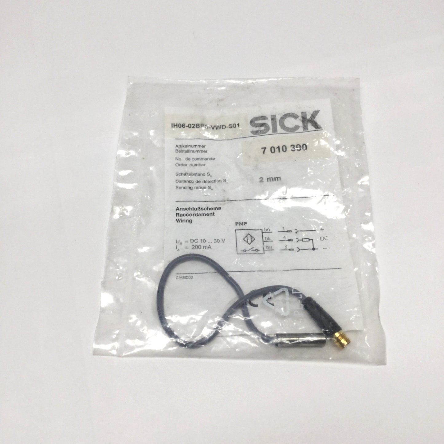 New Sick IH06-02BPS-VWD-S01 Inductive Proximity Sensor Switch PNP-NO 2mm