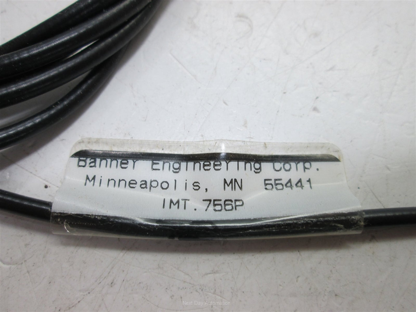 Used Banner IMT-756P Fiber End Assembly, 8-32 Threaded Barrel to 0.185" Diameter End