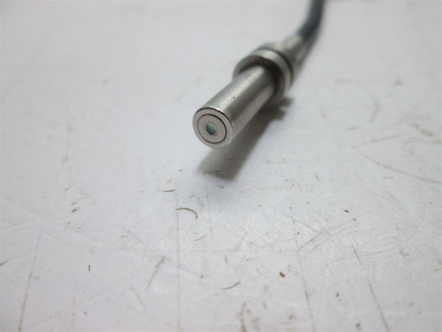 Used Banner IMT-756P Fiber End Assembly, 8-32 Threaded Barrel to 0.185" Diameter End